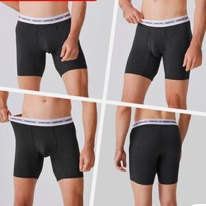 Bamboo Cool 4 Pack Boxer Briefs Soft Underwear Black M NWT IN PACKAGE